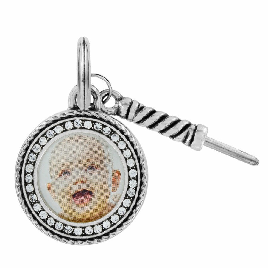 Jewelry Brighton Collectibles Photo Lockets | Memento Circle Photo Charm Silver