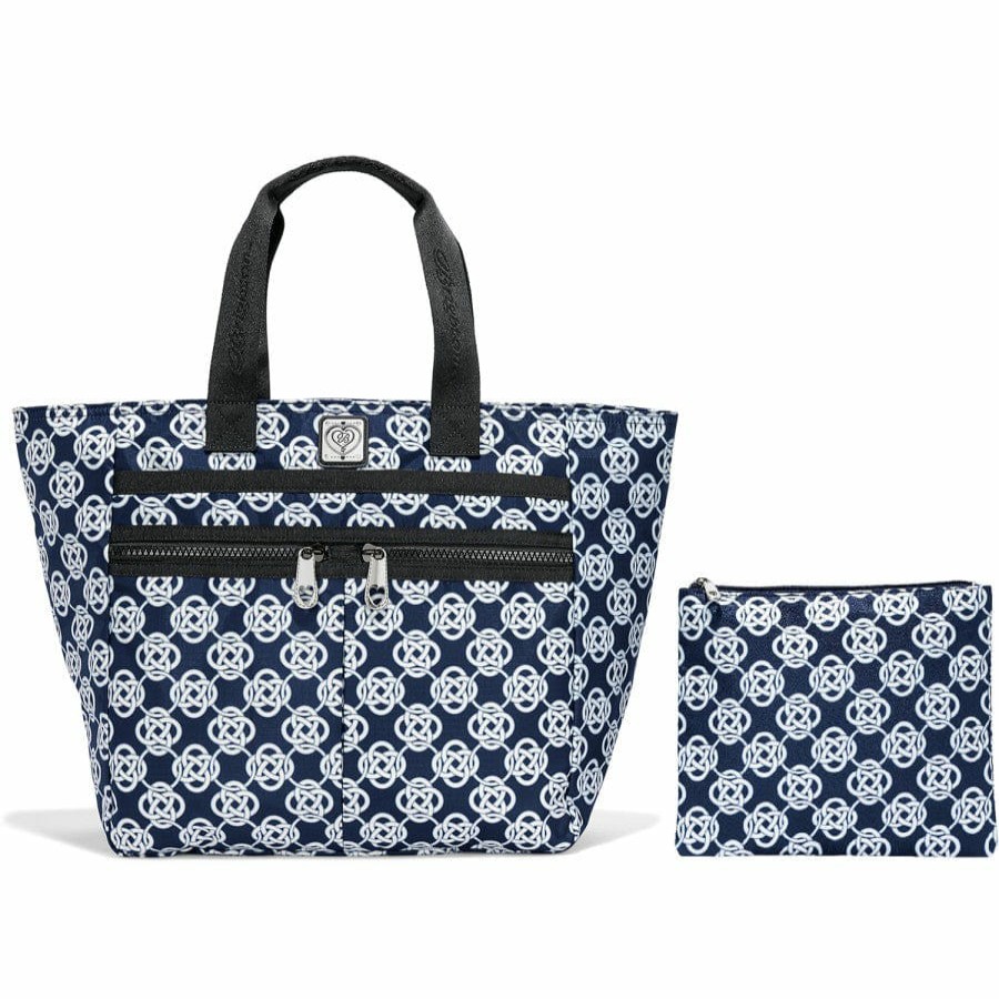 Handbags Brighton Collectibles Luggage & Travel | Interlok Lock It Super Tote Blue