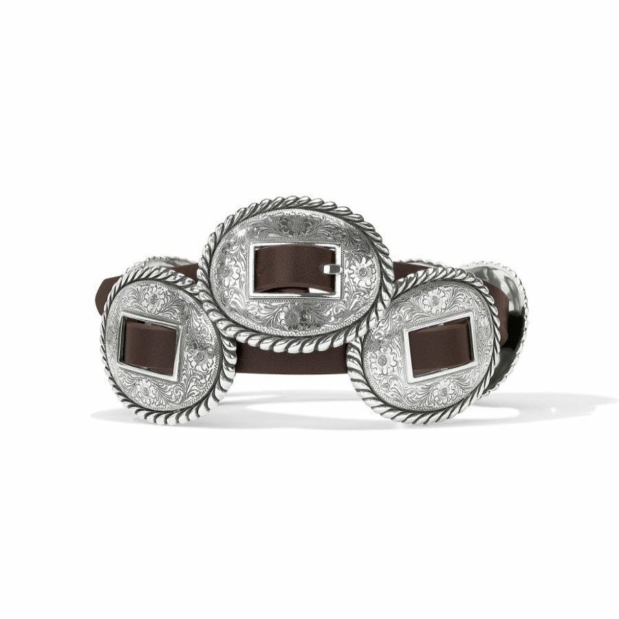 Accessories Brighton Women'S Belts | Fandango Concho Belt Brown