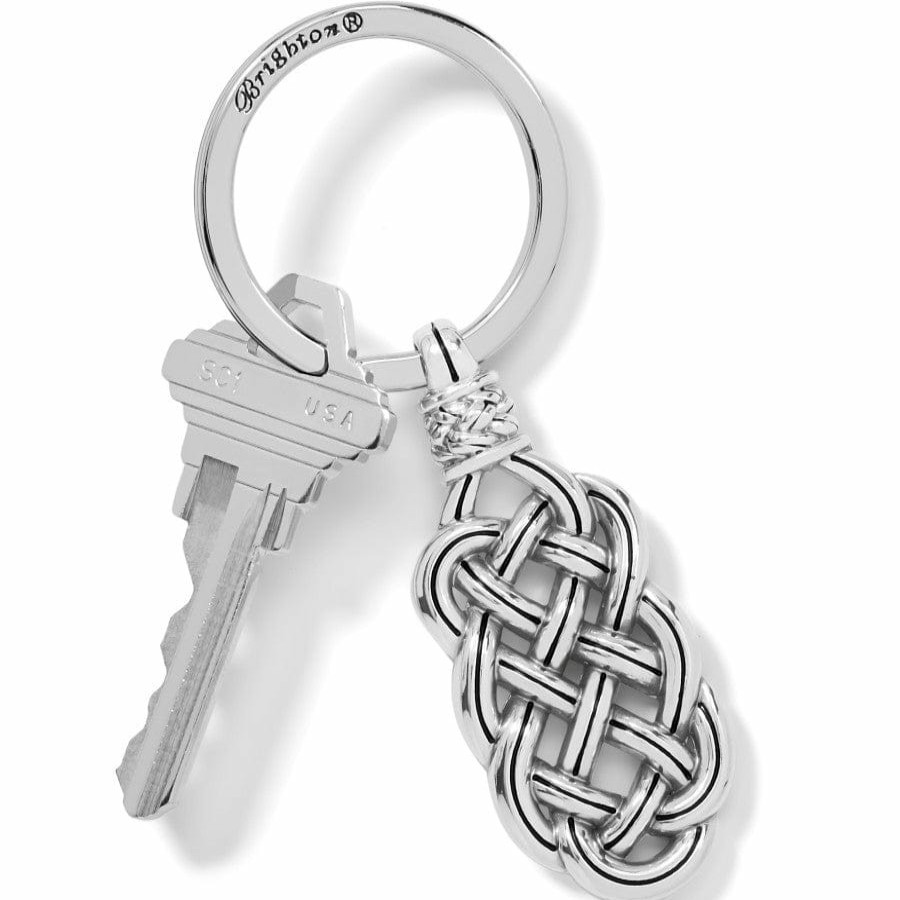 Accessories Brighton Collectibles Key Fobs | Interlok Woven Key Fob Silver