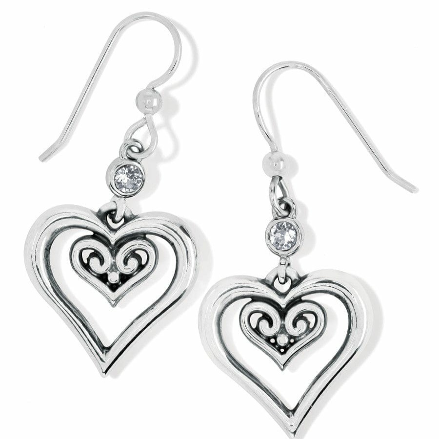 Jewelry Brighton Collectibles Earrings | Alcazar Duet Heart French Wire Earrings Silver