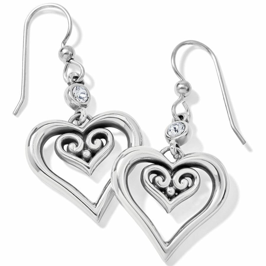 Jewelry Brighton Collectibles Earrings | Alcazar Duet Heart French Wire Earrings Silver