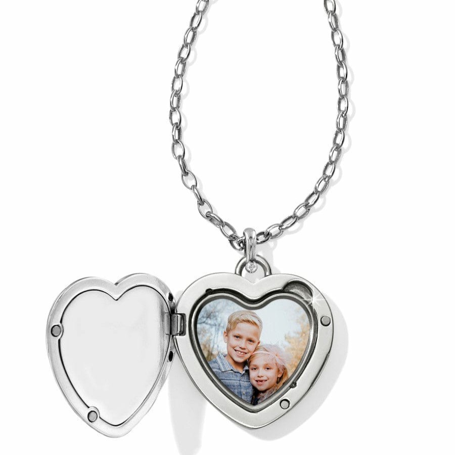 Jewelry Brighton Collectibles Photo Lockets | Contempo Convertible Locket Necklace Silver