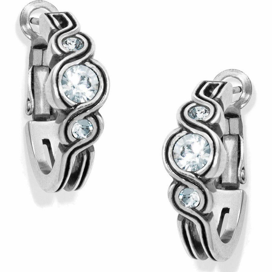 Jewelry Brighton Collectibles Earrings | Infinity Sparkle Hoop Earrings Silver