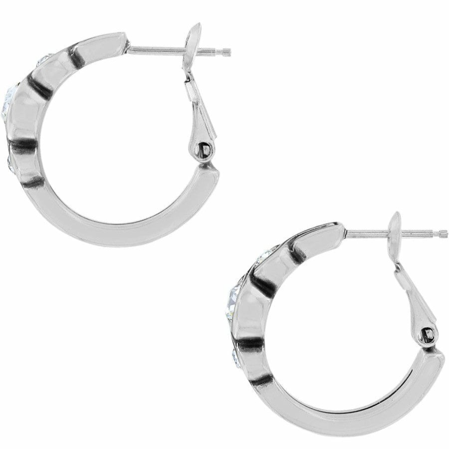 Jewelry Brighton Collectibles Earrings | Infinity Sparkle Hoop Earrings Silver