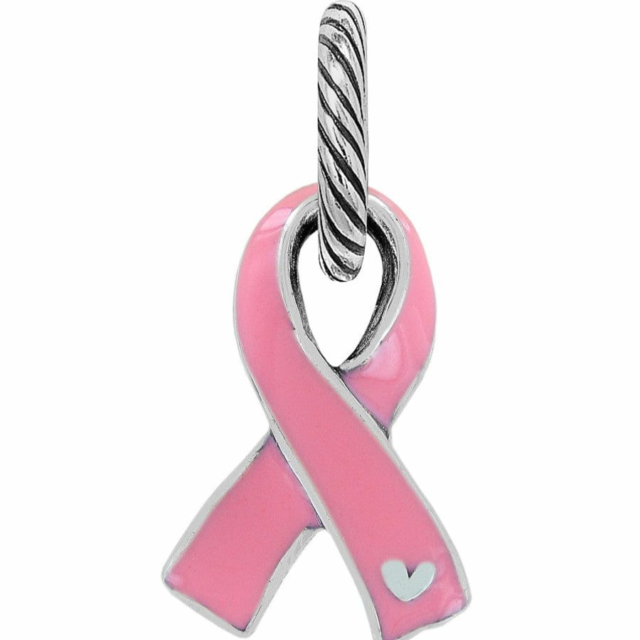 Charms Brighton Collectibles Charms | Pink Ribbon Charm Silver-Pink