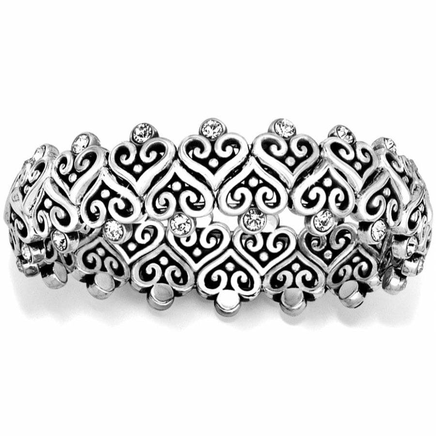 Jewelry Brighton Collectibles Bracelets | Alcazar Heart Stretch Bracelet Silver