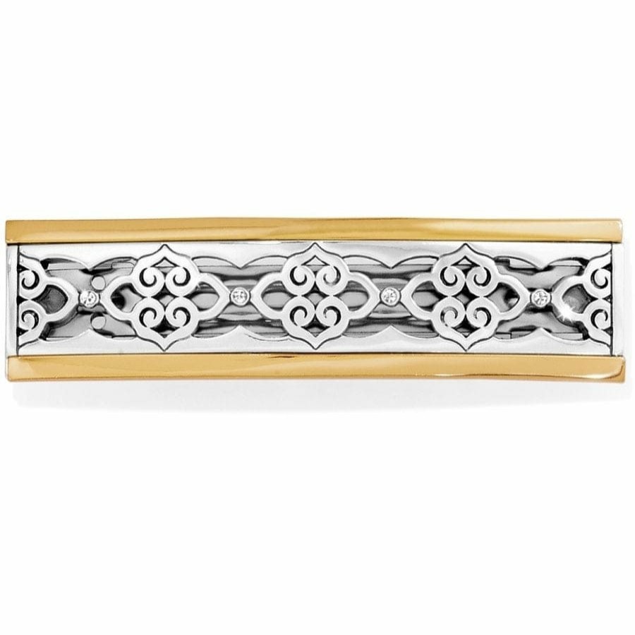 Jewelry Brighton Collectibles Hair Accessories | Intrigue Small Barrette Silver-Gold