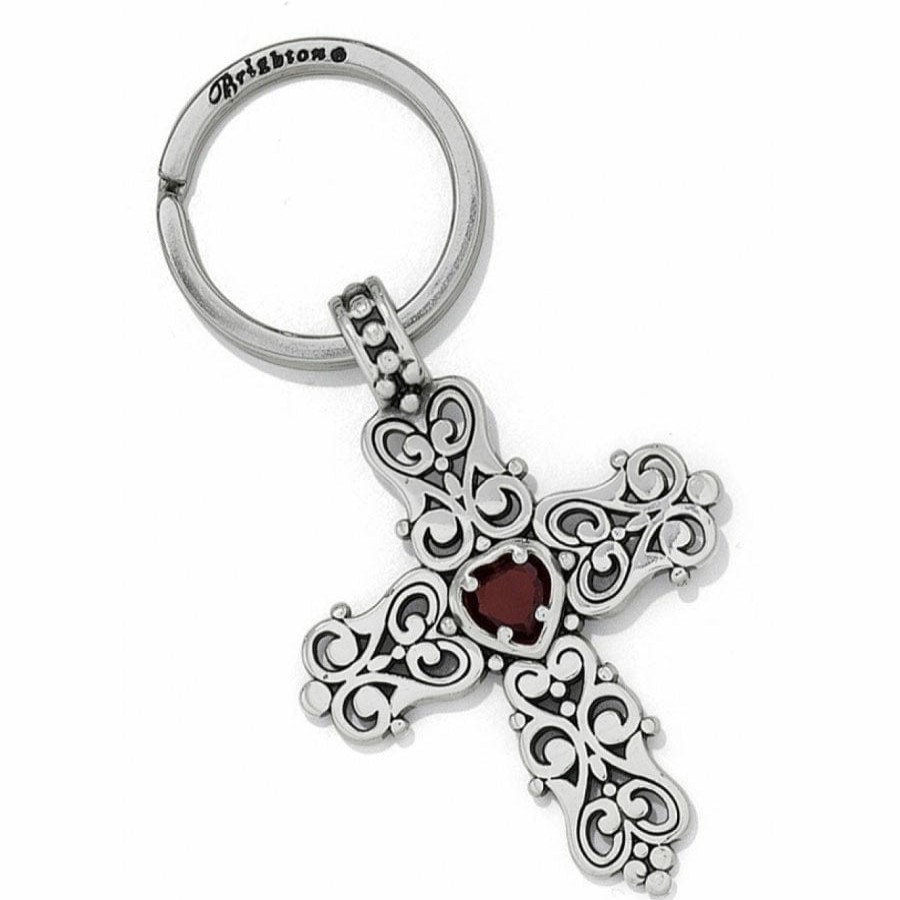 Accessories Brighton Collectibles Key Fobs | Endless Love Key Fob Silver-Red