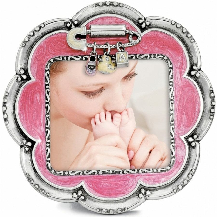 Jewelry Brighton Collectibles Photo Lockets | Baby Love Flower Frame Pink