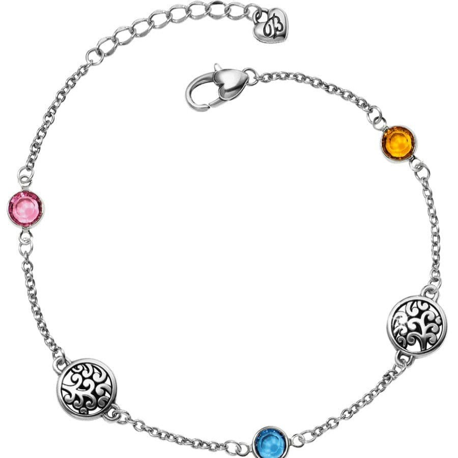 Jewelry Brighton Collectibles Anklets | Elora Gems Anklet Silver-Multi