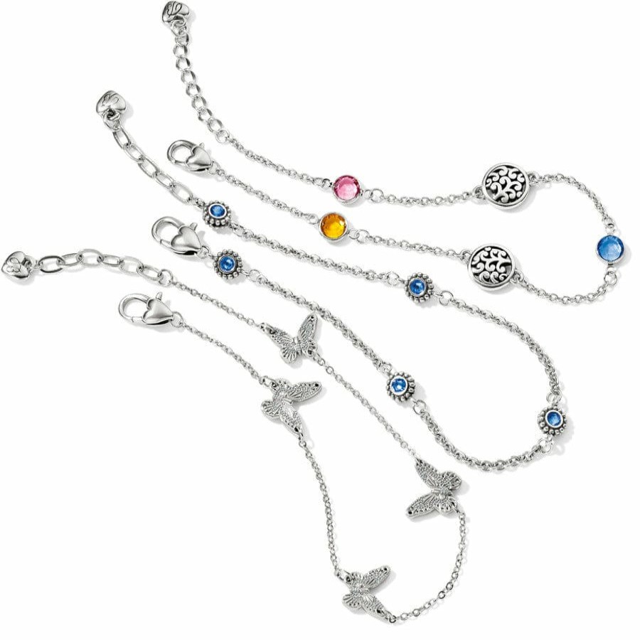 Jewelry Brighton Collectibles Anklets | Elora Gems Anklet Silver-Multi