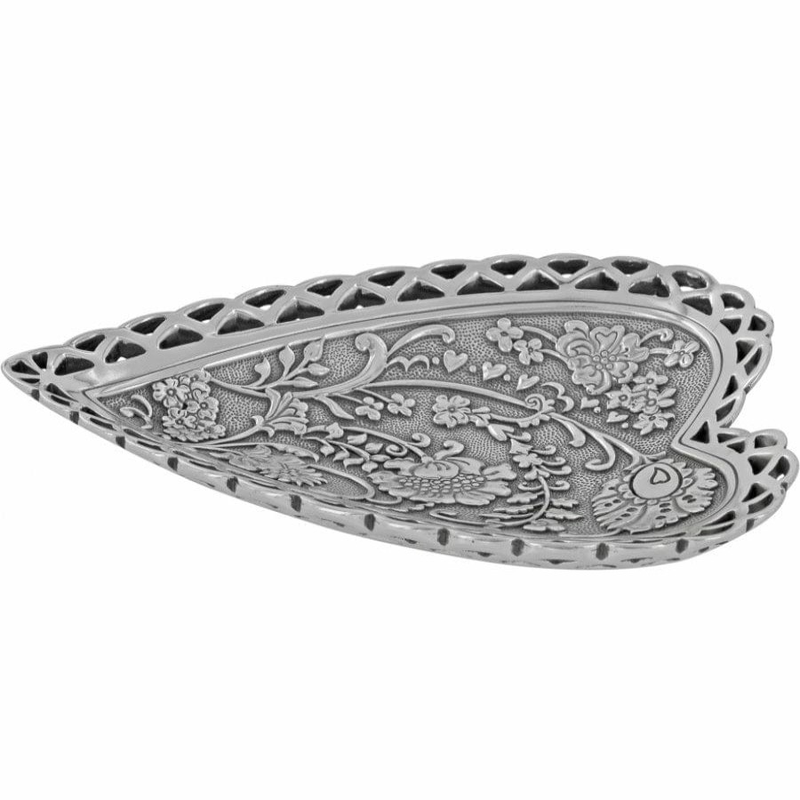 Jewelry Brighton Collectibles Jewelry Holders | Garden Heart Trinket Tray Silver