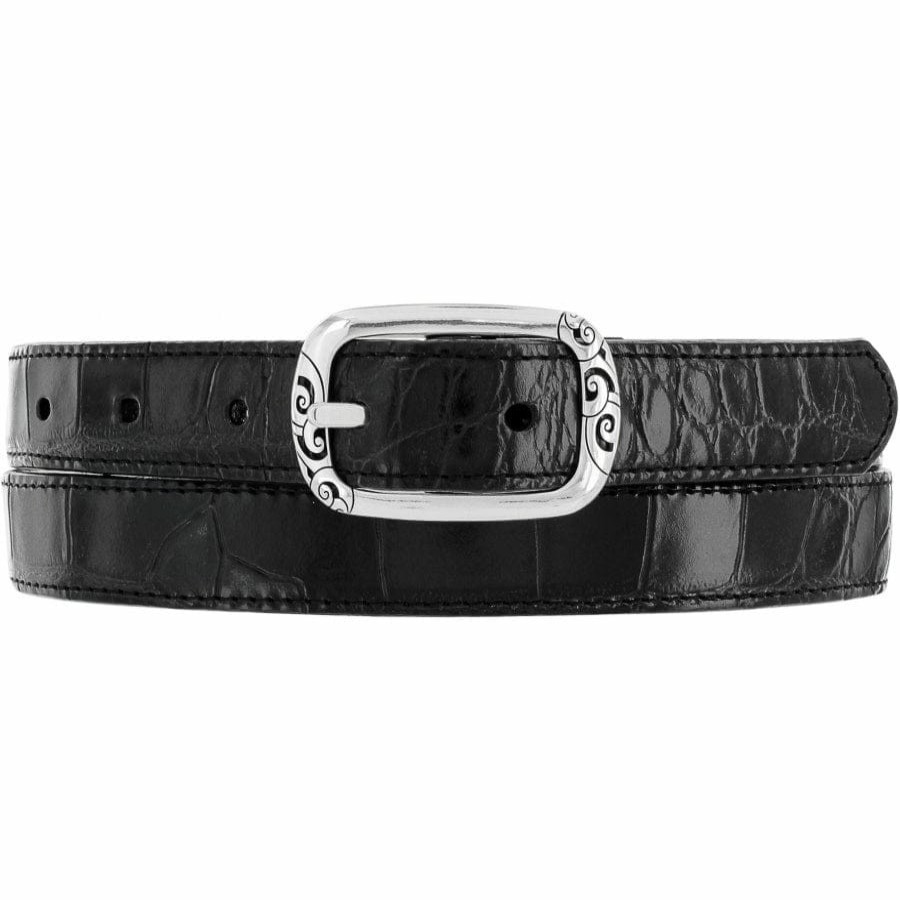 Accessories Brighton Collectibles Women'S Belts | Mingle Reversible Belt Black