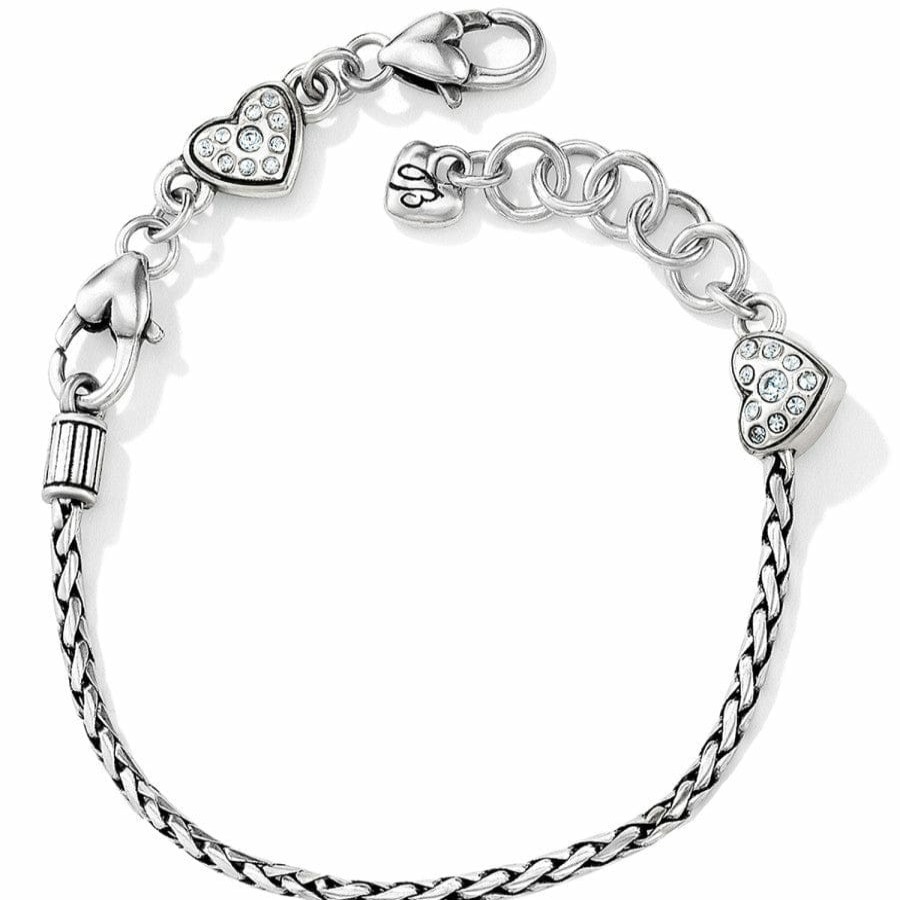 Charms Brighton Collectibles Charm Bracelets | Heart Slide Bracelet Silver