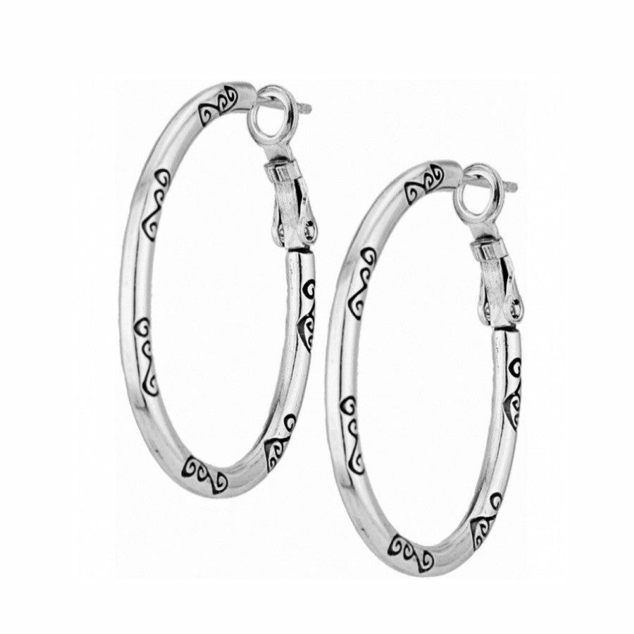 Jewelry Brighton Collectibles Earrings | Oval Hoop Charm Earrings