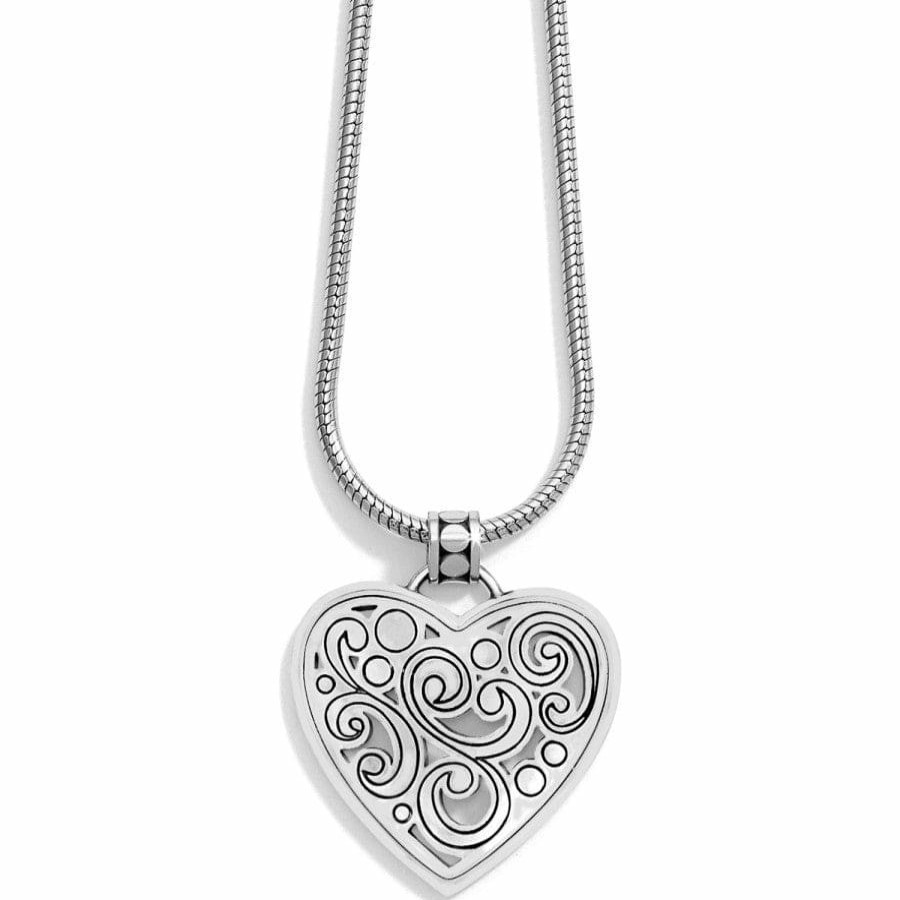 Jewelry Brighton Collectibles Necklaces | Contempo Heart Necklace Silver