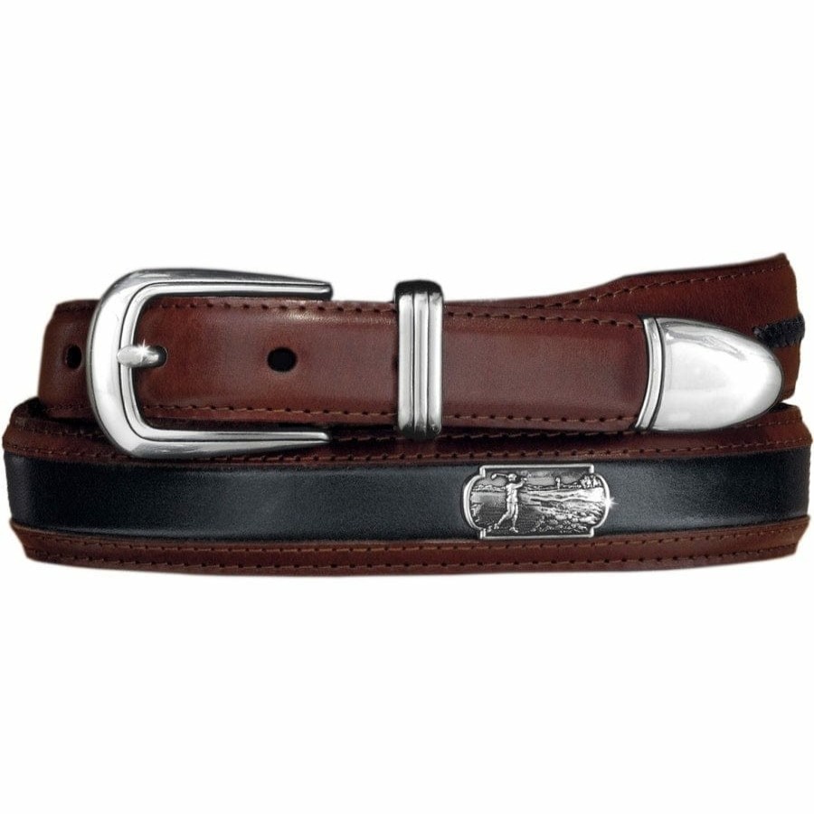 Accessories Brighton Collectibles Men'S Belts & Wallets | Roberts Golf Belt Brown-Black