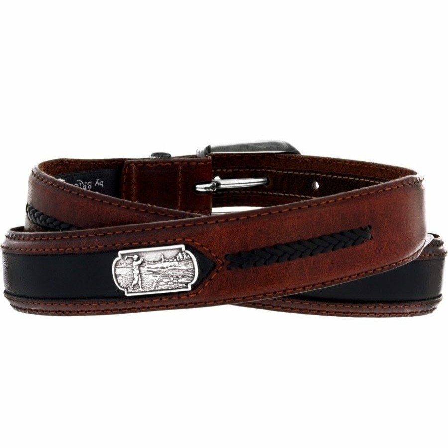 Accessories Brighton Collectibles Men'S Belts & Wallets | Roberts Golf Belt Brown-Black