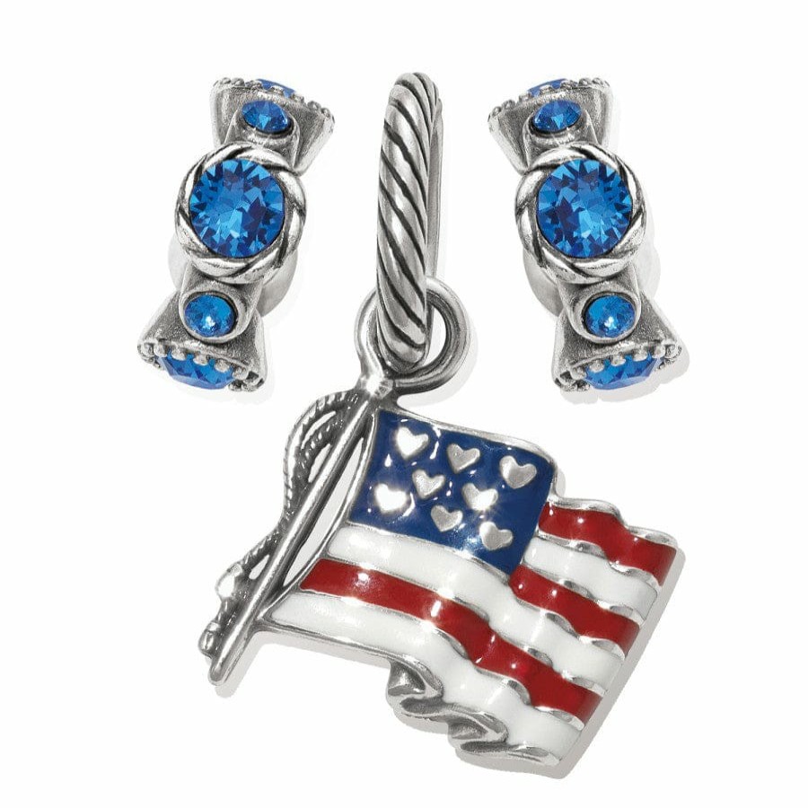 Charms Brighton Collectibles Ready-To-Wear Charm Sets | Freedom Flag Gift Set Red-White-Blue