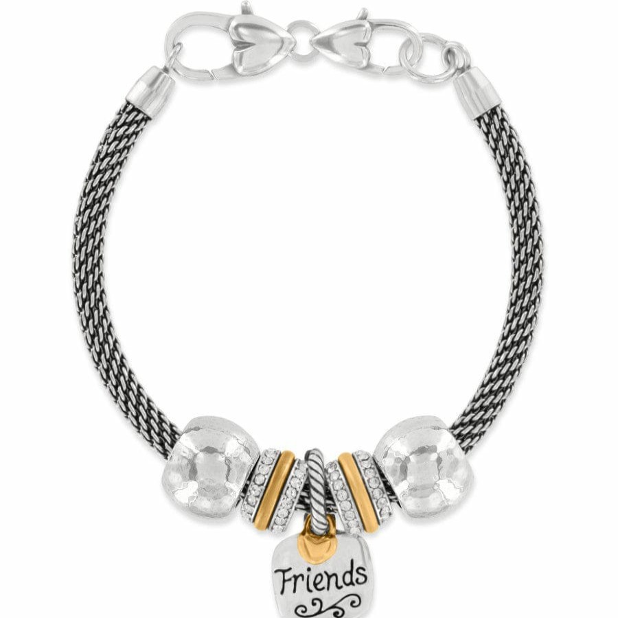 Charms Brighton Collectibles Ready-To-Wear Charm Sets | World'S Best Friends Bracelet Silver-Gold