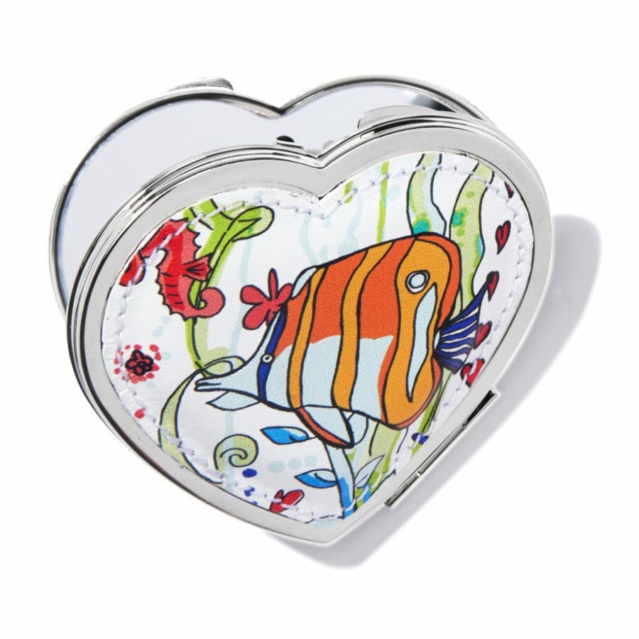 Accessories Brighton Collectibles Compacts & Pill Boxes | Paradise Cove Heart Compact Mirror Multi