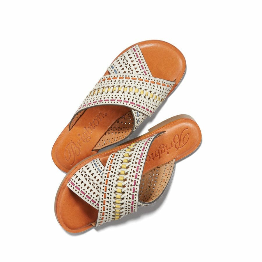 Footwear Brighton Sandals | Amanda Flat Sandals White-Multi