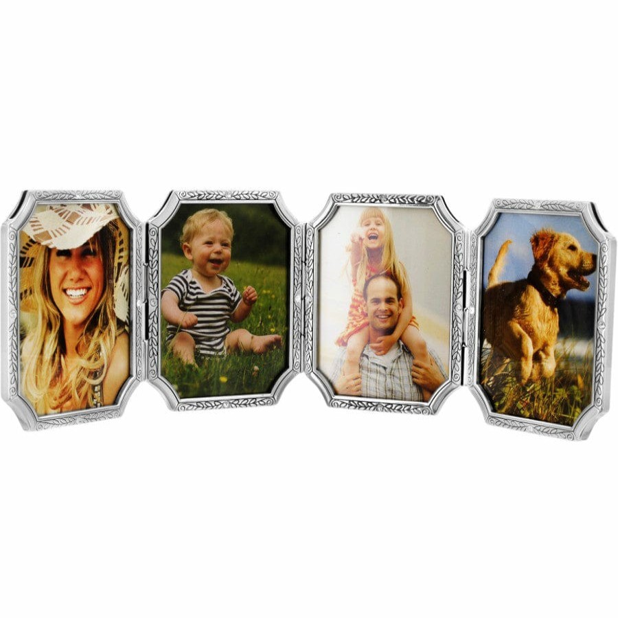 Jewelry Brighton Collectibles Photo Lockets | Tapestry Four-Picture Frame Silver