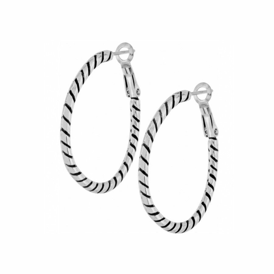 Charms Brighton Ready-To-Wear Charm Sets | Mr. Bones Hoop Earrings Silver