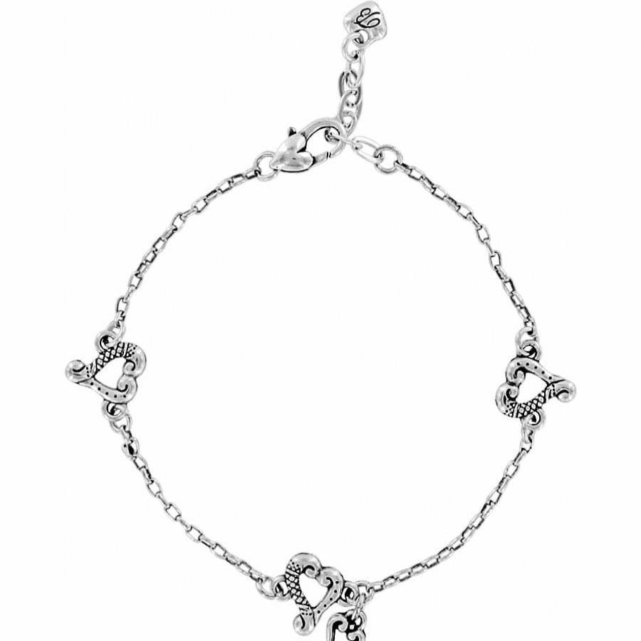 Jewelry Brighton Collectibles Anklets | Tuscan Heart Anklet Silver