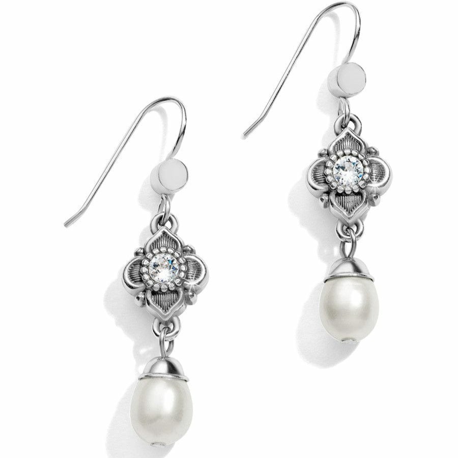 Jewelry Brighton Collectibles Earrings | Alcazar Margaret French Wire Drop Earrings Silver-Pearl