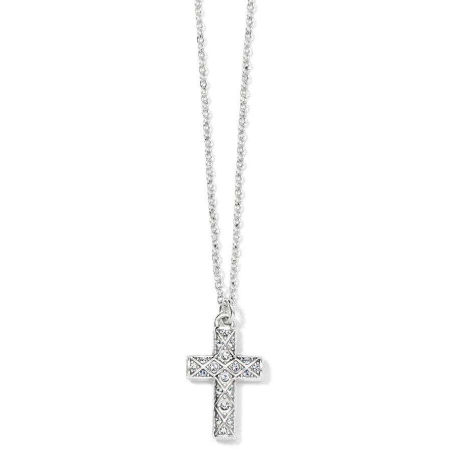 Jewelry Brighton Collectibles Necklaces | Diamond Cross Necklace Silver