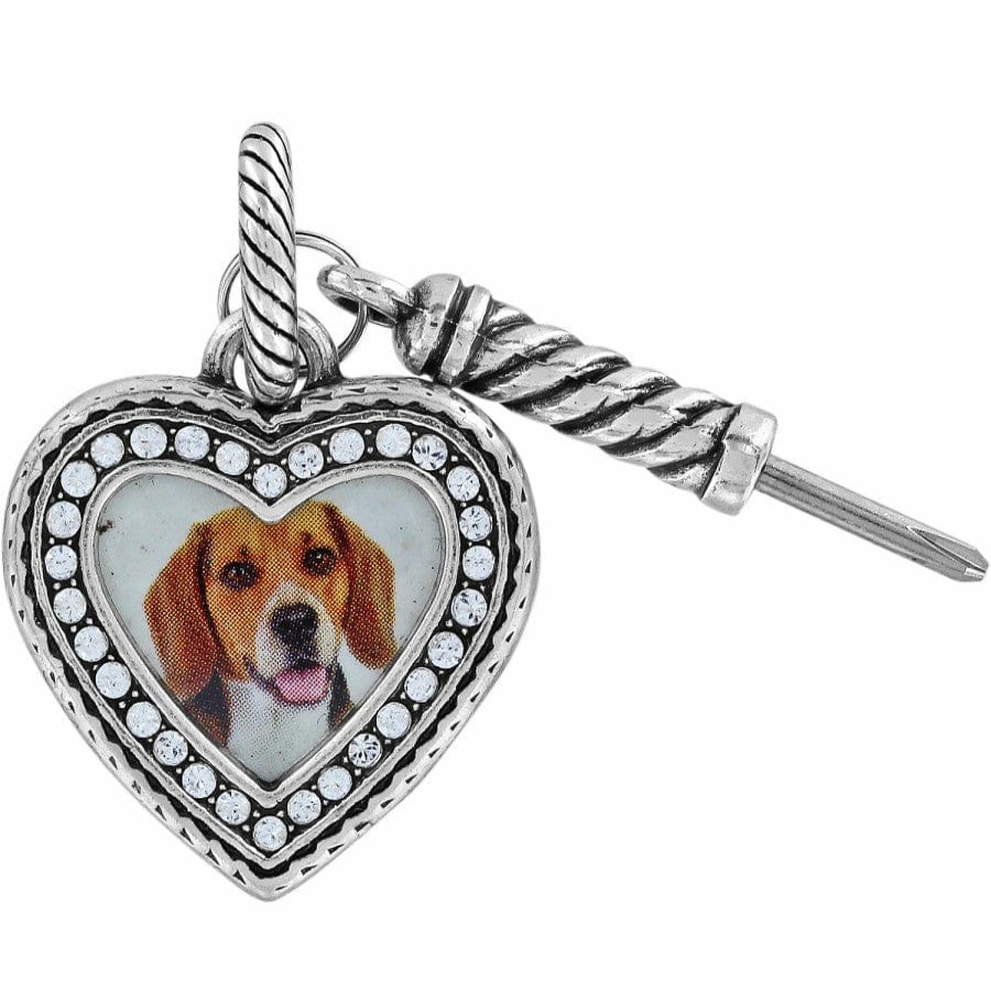 Jewelry Brighton Collectibles Photo Lockets | Memento Heart Photo Charm Silver