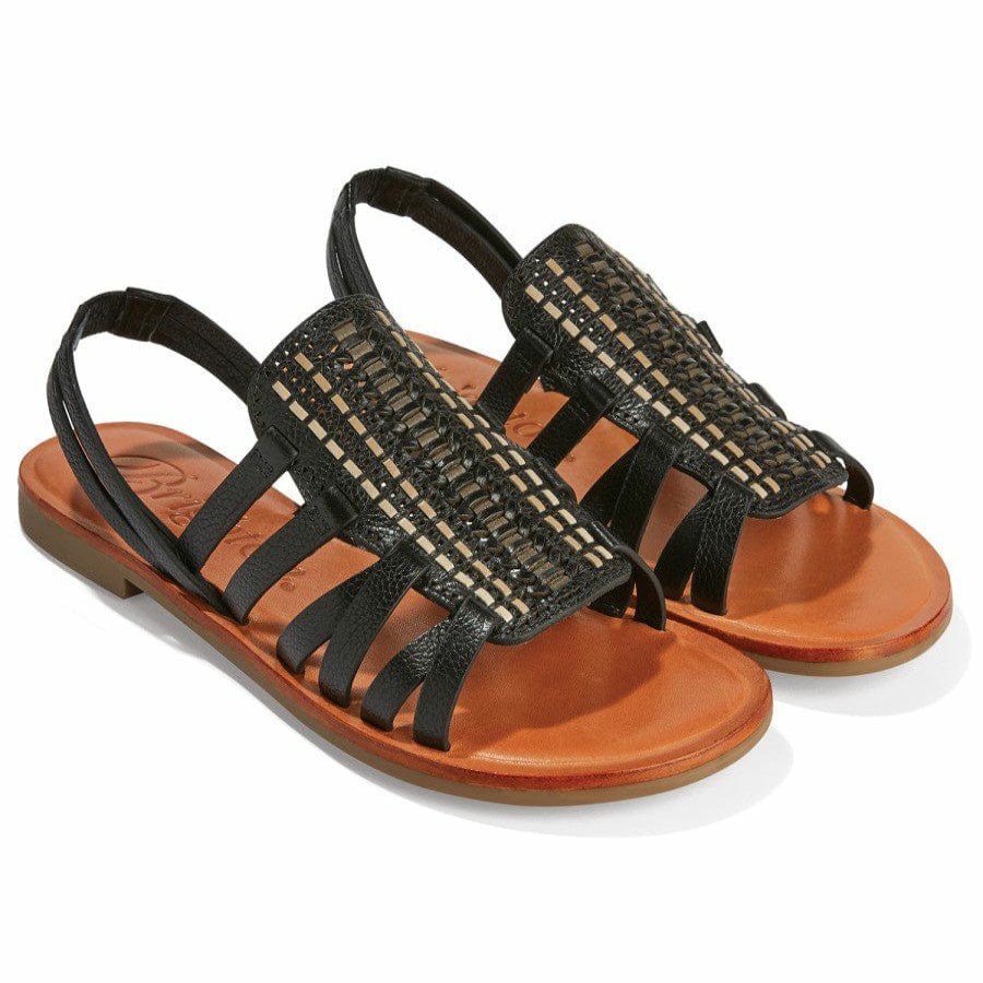 Footwear Brighton Sandals | Adella Flat Sandals Black