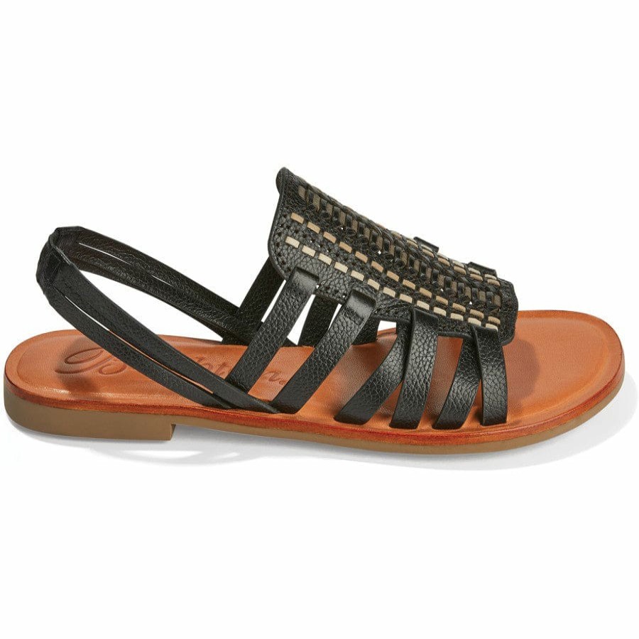 Footwear Brighton Sandals | Adella Flat Sandals Black