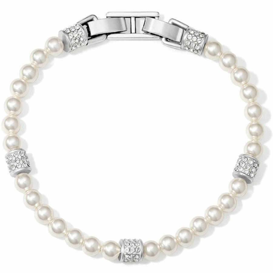 Jewelry Brighton Collectibles Bracelets | Meridian Petite Pearl Bracelet Silver-White