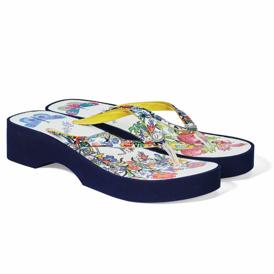 Footwear Brighton Collectibles Flip Flops | Sunny Wedge Flip Flops Multi