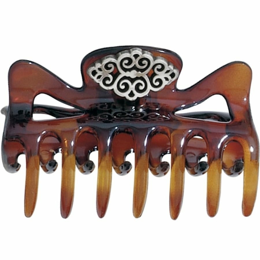 Jewelry Brighton Collectibles Hair Accessories | Geneva Small Hairclip Tortoise