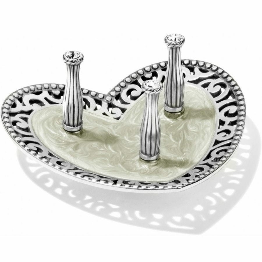 Jewelry Brighton Collectibles Jewelry Holders | Lacie Daisy 3 Ring Holder Silver