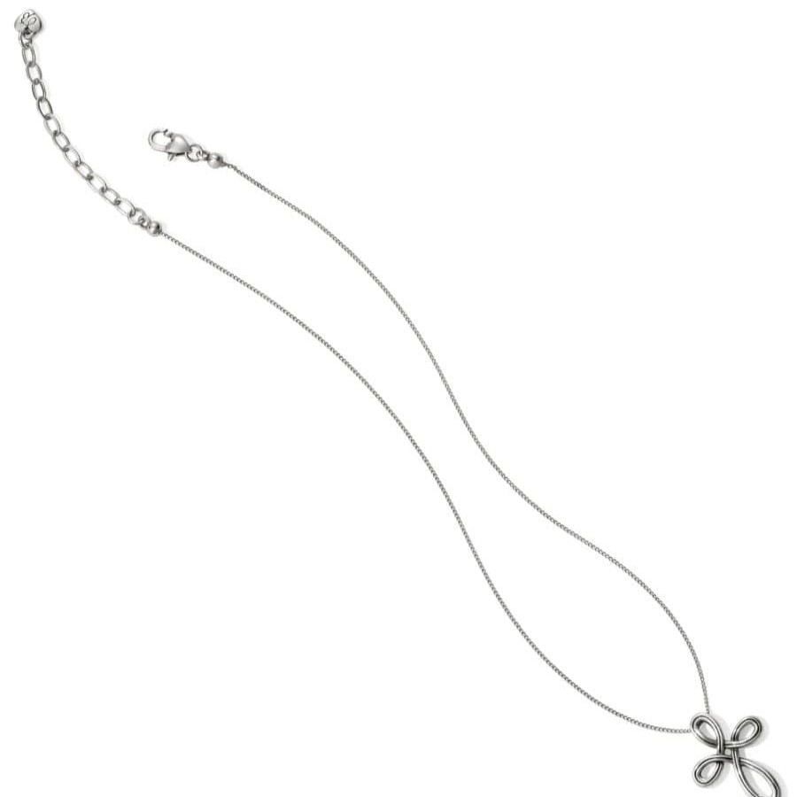 Jewelry Brighton Collectibles Necklaces | Interlok Petite Cross Necklace Silver