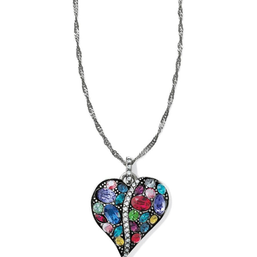 Jewelry Brighton Collectibles Necklaces | Trust Your Journey Heart Necklace Silver-Multi