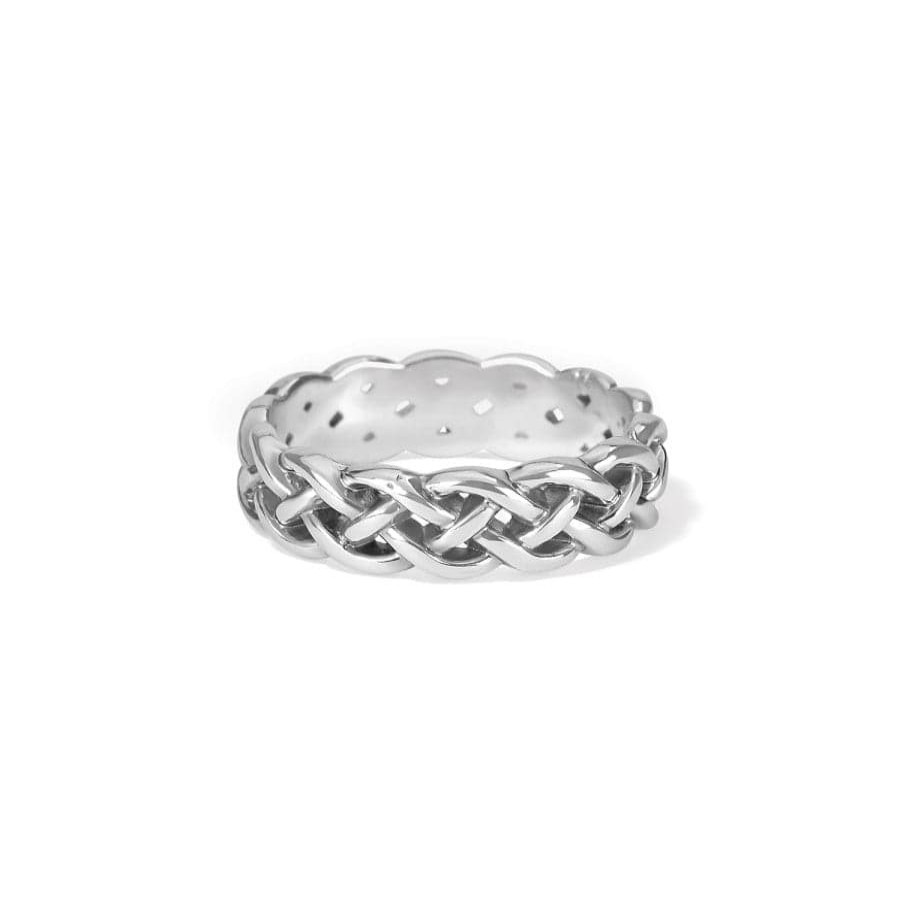 Jewelry Brighton Rings | Interlok Braid Band Ring Silver