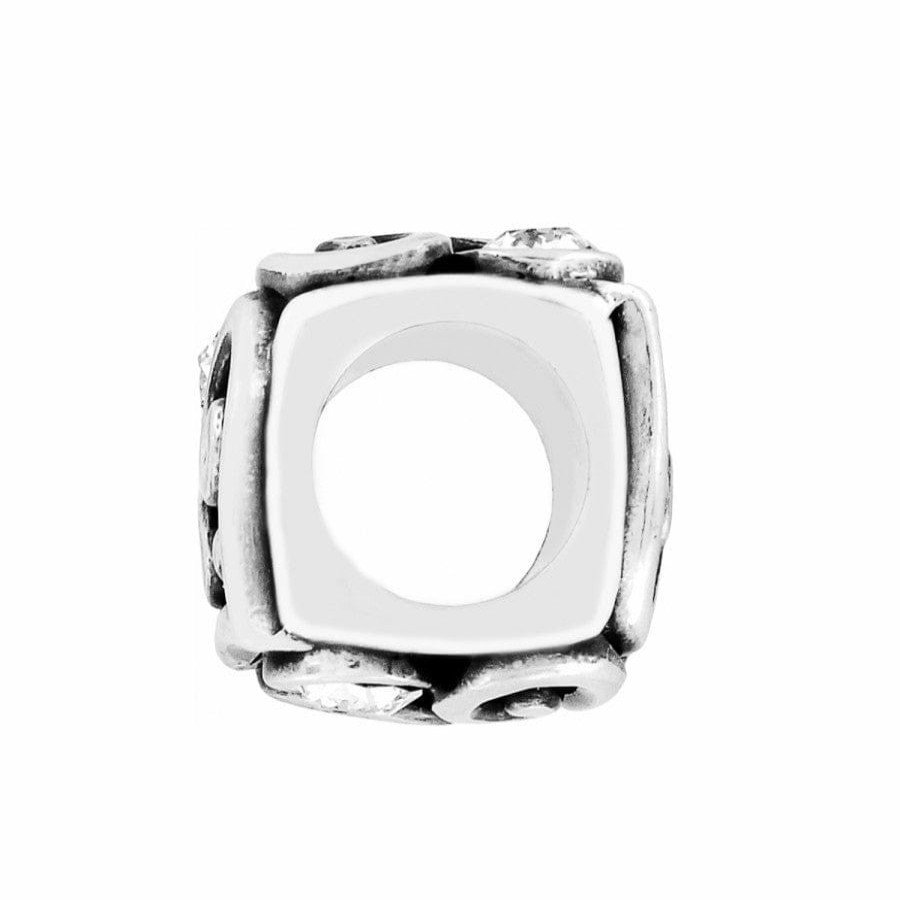 Charms Brighton Collectibles Beads & Spacers | Alcazar Heart Cube Bead Silver