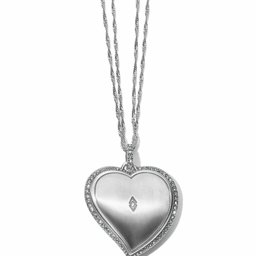 Jewelry Brighton Collectibles Necklaces | Trust Your Journey Convertible Reversible Large Heart Necklace Silver-Multi