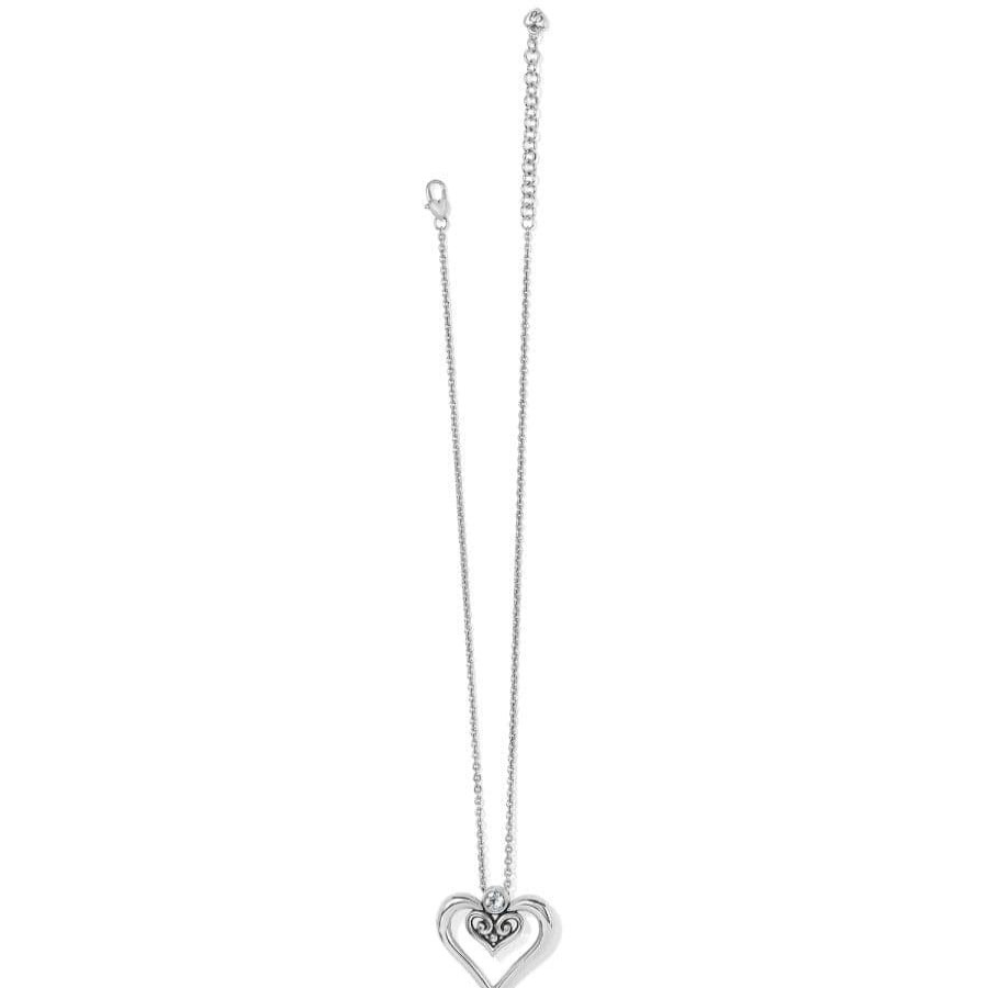 Jewelry Brighton Collectibles Necklaces | Alcazar Duet Heart Necklace Silver