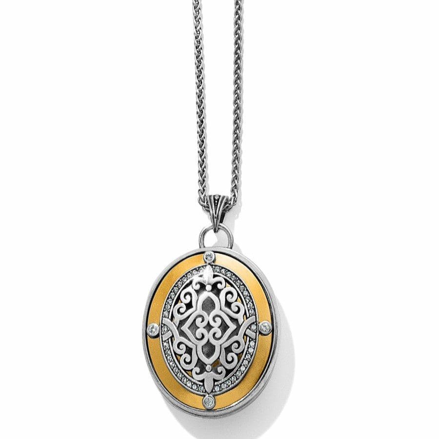 Jewelry Brighton Collectibles Photo Lockets | Intrigue Convertible Locket Necklace Silver-Gold