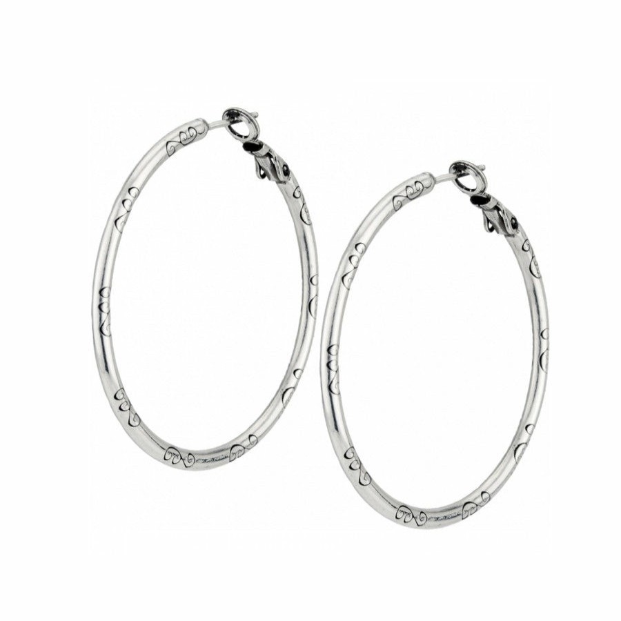 Jewelry Brighton Collectibles Earrings | Large Hoop Charm Earrings