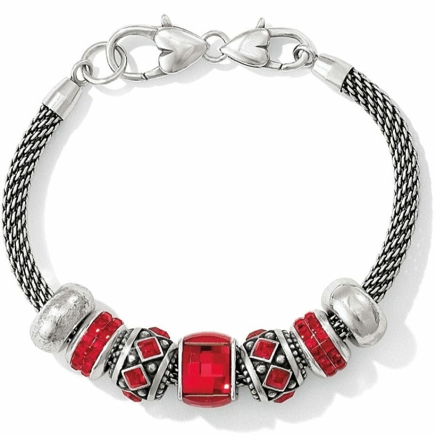 Charms Brighton Collectibles Ready-To-Wear Charm Sets | Radiant Red Charm Bracelet Silver-Red