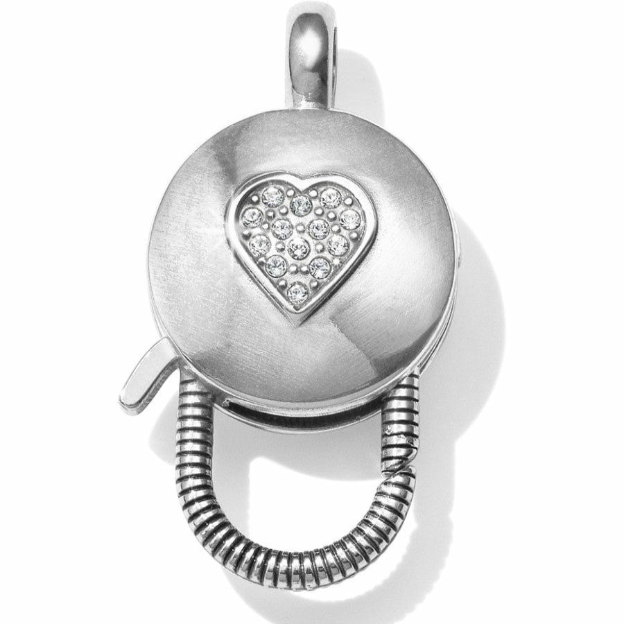 Charms Brighton Collectibles Charm Necklaces & Holders | Diamonds N' Hearts Reversible Charm Connector Silver