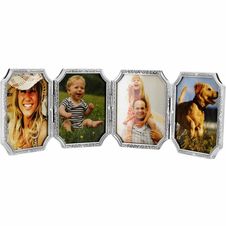 Accessories Brighton Collectibles Frames | Tapestry Four-Picture Frame Silver